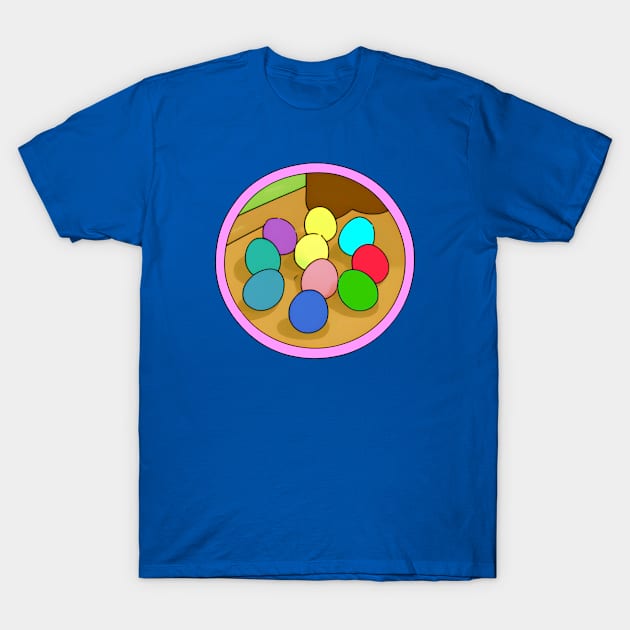 Family Memories: Making Easter Eggs (MD23ETR012) T-Shirt by Maikell Designs